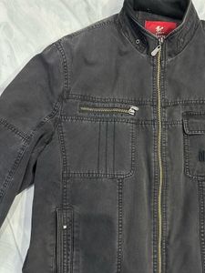 Men's Stylish Grey Denim Jacket