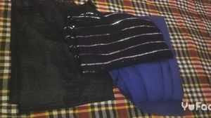 Elegant Black Kurta Set with Blue Salwar