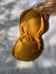 Comfortable Yellow Bra