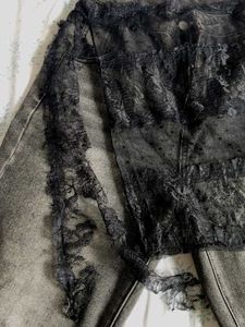 Black lace scarves/lace/tops