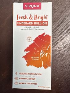 New Sirona Fresh & Bright Underarm Roll-On