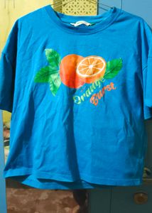 glitchez Graphic Printed Boxy T-shirt