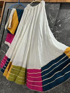 navaratri Lehenga Choli Set + yellow blouse