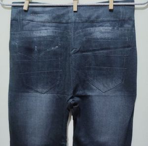 NGal Denim Print Black Grey Legging Jeggings