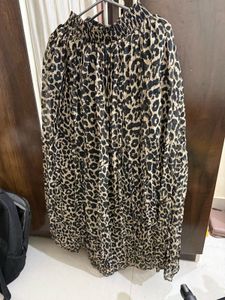 Leopard Print Saree