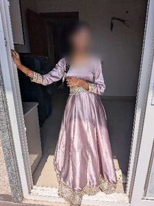pink beautiful one piece anarkali suit