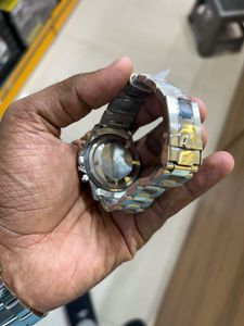 Rolex Watch with Rainbow Bezel