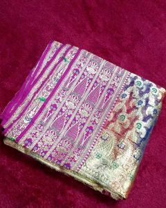 ✨ Premium Banarasi Silk Saree – Rich Zari