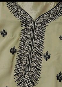 Elegant Light Green Embroidered Kurta Set