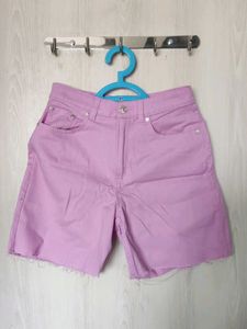 H&M Lavender Denim Shorts