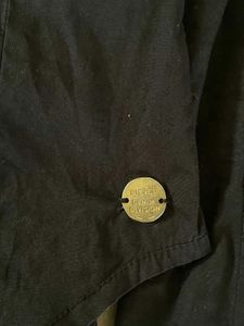 Y2K Diesel Elegant Black Beaded Button-Up Shirt