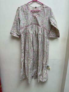 Floral Anarkali Kurta Set with Dupatta