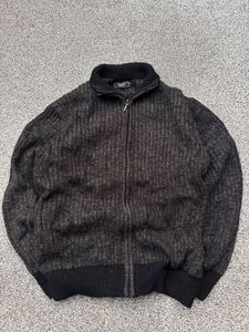 Men's Zip-Up Knit Sweater