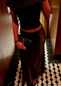 satin skirt