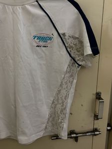 Track Star White Lace Trim T-Shirt