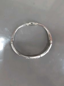 Sparkling Silver-Tone Bangle Bracelet