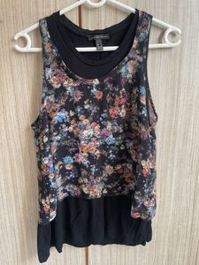 Floral Print Layered Tank Top