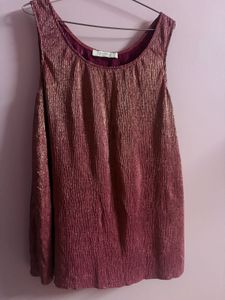 Promod Crinkle Metallic Top