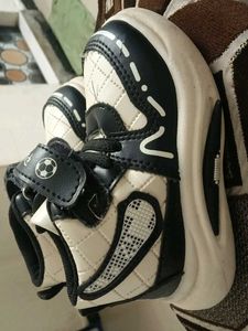 Stylish Black &amp; White Sneakers for Kids