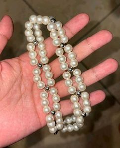 Elegant Double Strand Pearl choker