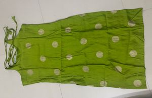 Green & Gold Polka Dot Kurta