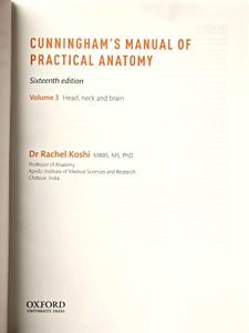 Cunningham's head neck and brain Practical Anatomy