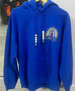 Blue 'Eagles' Graphic Hoodie