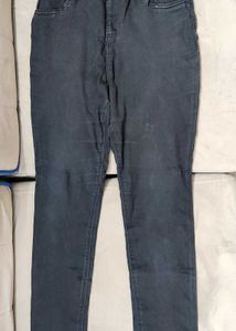 Black Comfortable charcoal Wash Jeans