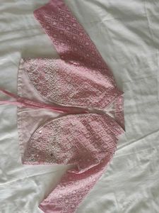 Pink Chikankari 3 pcs Kurta Set with Palazzo