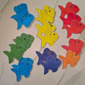 Colorful Fish Cutouts for Games