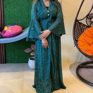 Elegant Emerald Green Gown