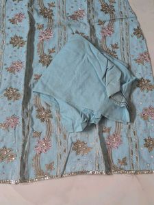 Beautiful Sky Blue Kurta Set