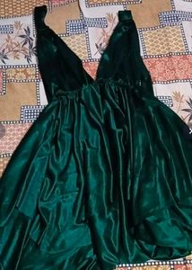 Klamotten Emerald Green Satin Nightdress