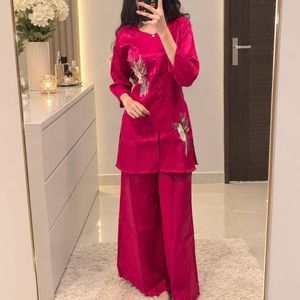 Elegant Pink Kurta Set with Trousers