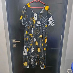 Unique Abstract Print Dress