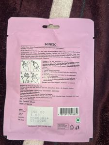 Miniso moisturising hand mask + Plum ice roller