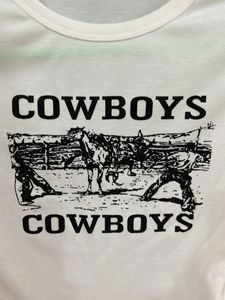 White Y2K Crop Tee