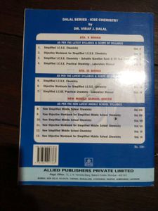 Dr. Dalal's ICSE Chemistry - STD X
