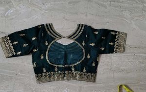 Elegant Green Saree with Gold Border