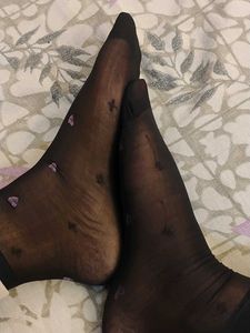 Cute Black Polka Dot Sheer Socks