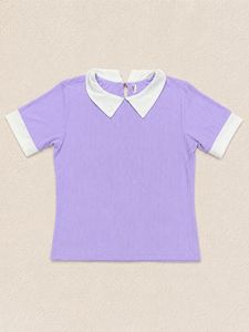 💜Lavender Peter Pan Collar Top