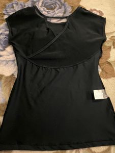 Stylish Black Mesh Top