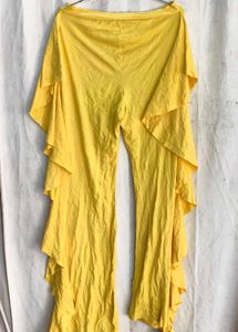 Flowy Yellow Wide Leg Pants