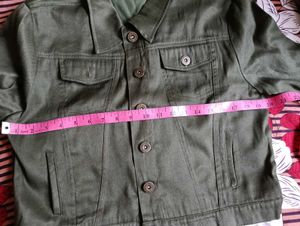 Stylish Green Cropped Jacket