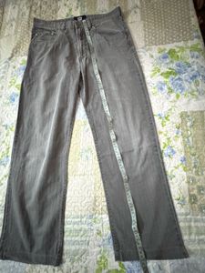 Men's Grey Relaxed Fit Jeans