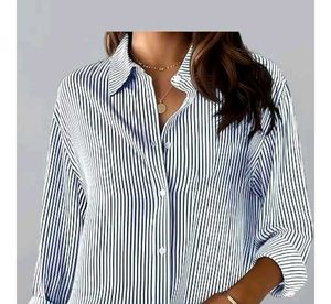 Classic Blue Stripe Button-Up Shirt