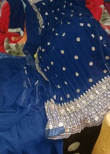 Elegant Blue Ethnic Nayra