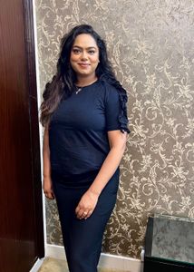Zara Stylish Black Top with Ruffled Sleeves