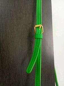 Green Woven Clutch Sling Bag