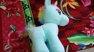 Cute Blue Unicorn Plush Toy